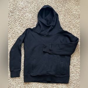 Zyia Cowl-neck black sweatshirt